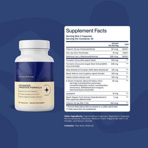 Enclave BioActives Protaflo Prostate Formula 60 Capsules D3 Zinc Exp 2027