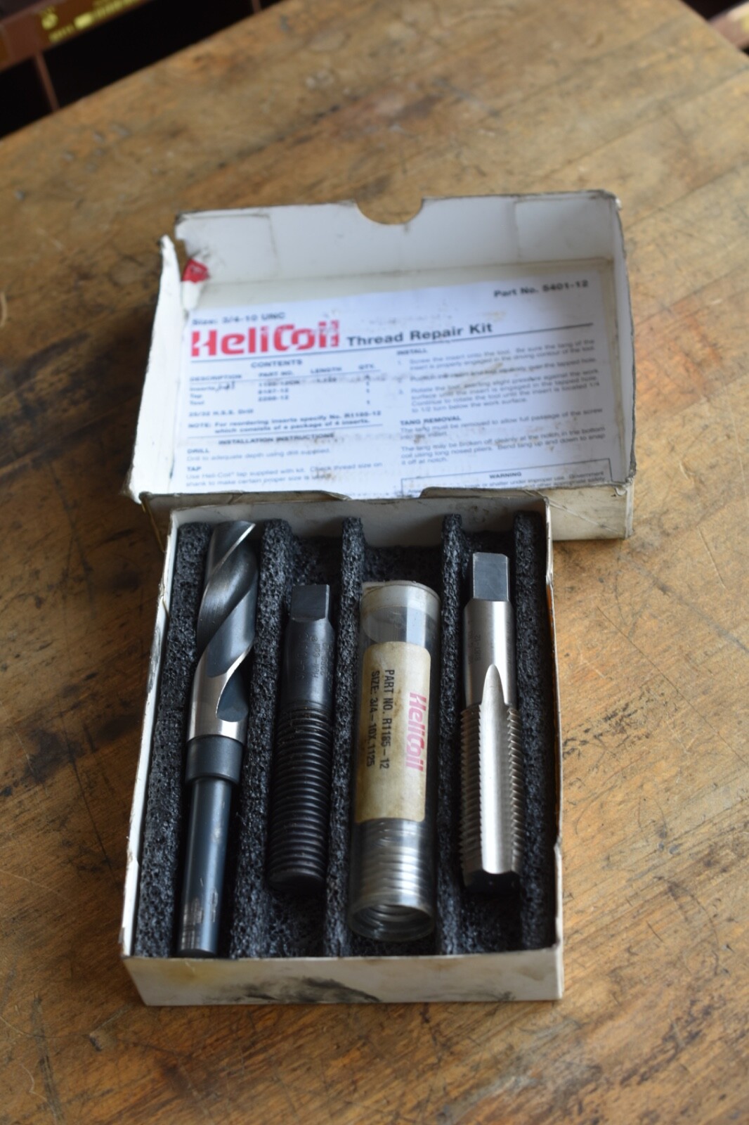 HELI-COIL Thread Repair Kit: 3/4 -10, 5401-12