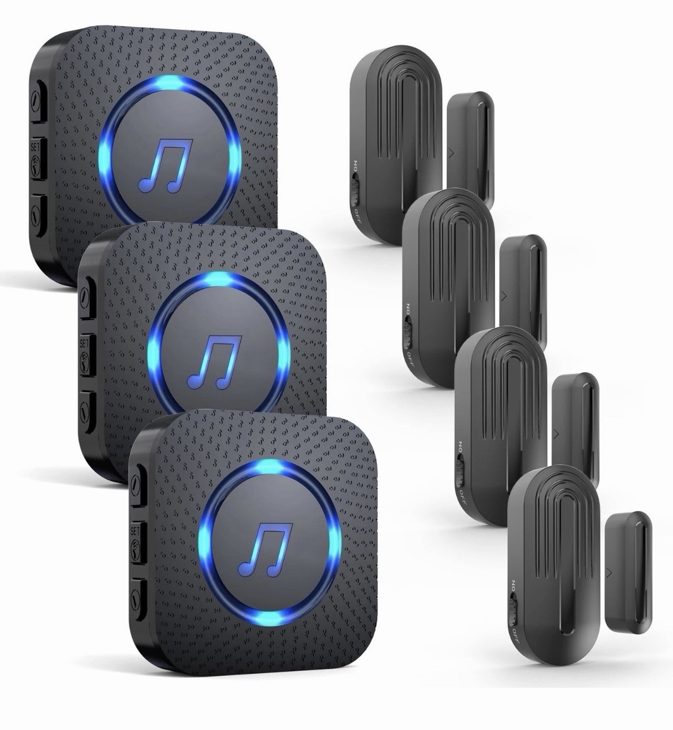 SanJie Door Chime, Wireless Door Chimes When Door Open Entry for Business/Hom...