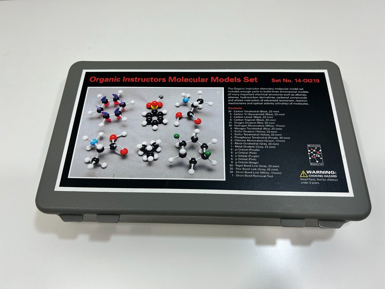 Molecular Model Kit - Molecular Models Co Organic Instructors Set # 14-O1219