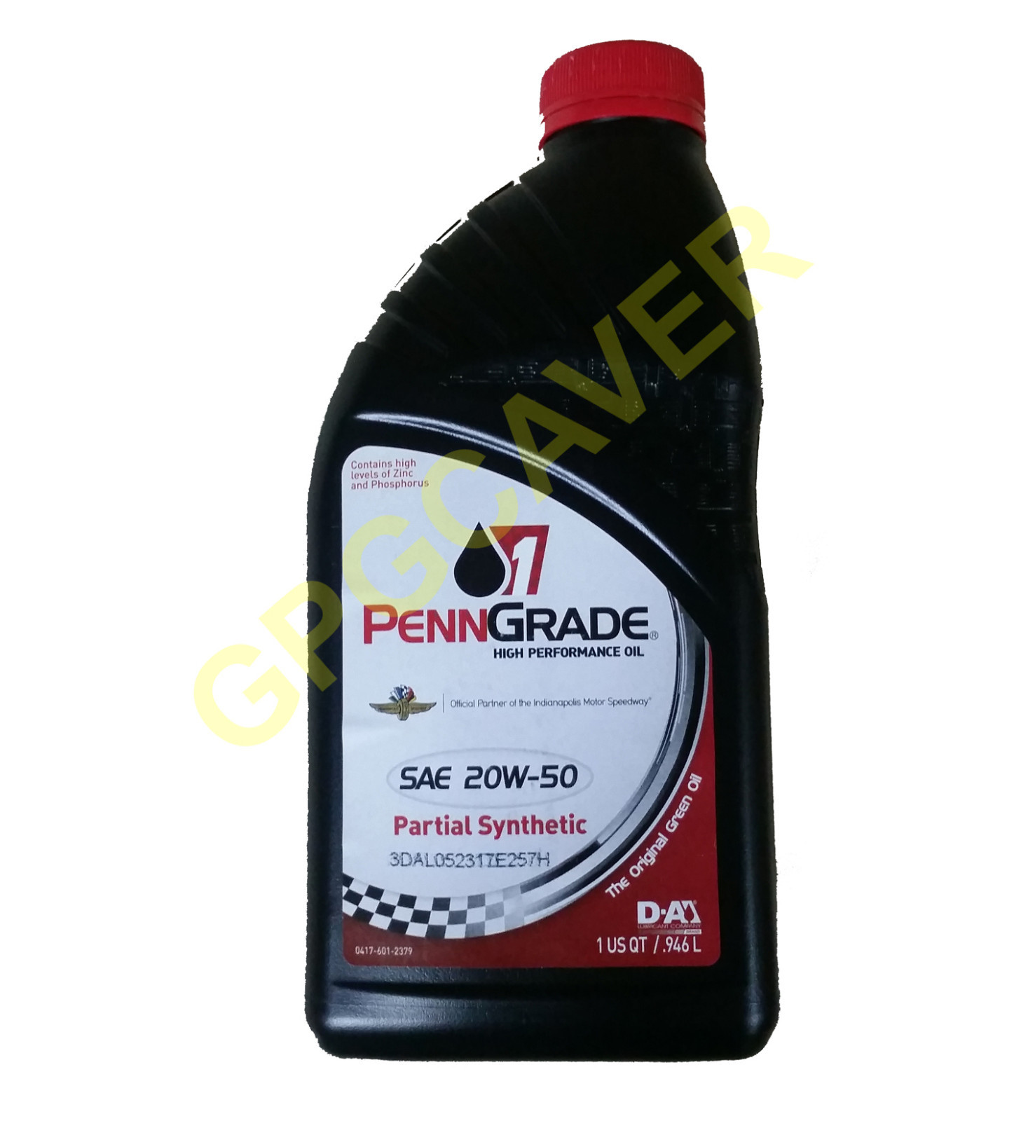 Brad Penn 20W50 Green Racing Motor Engine Oil Penngrade ZDDP Zinc Single Quarts