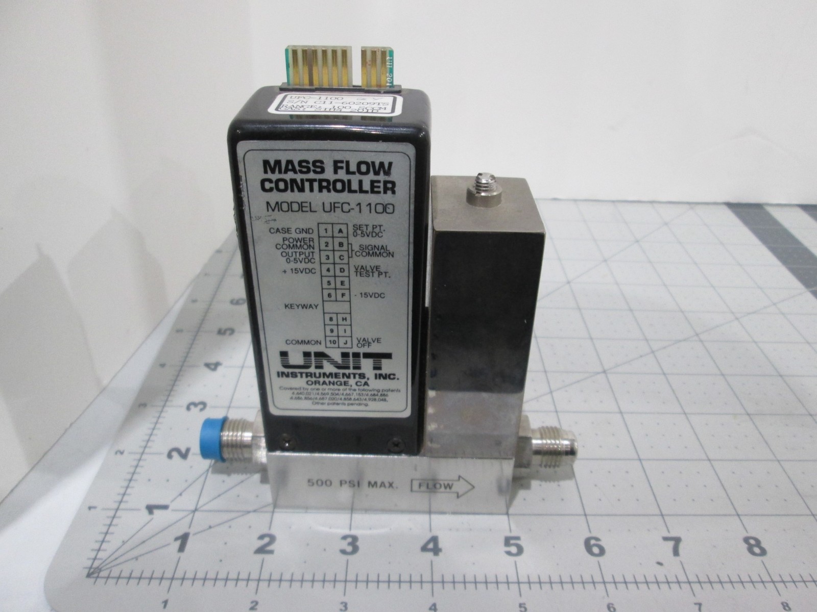 Unit, UFC-1100, Mass Flow Controller, SiH4, 100 SCCM, Used