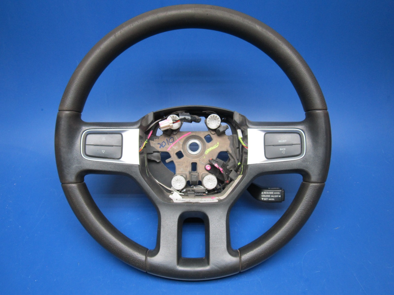 2009 2010 2011 2012 09 10 11 12 Dodge Ram Gray-V3 Urethane Steering Wheel Cruise