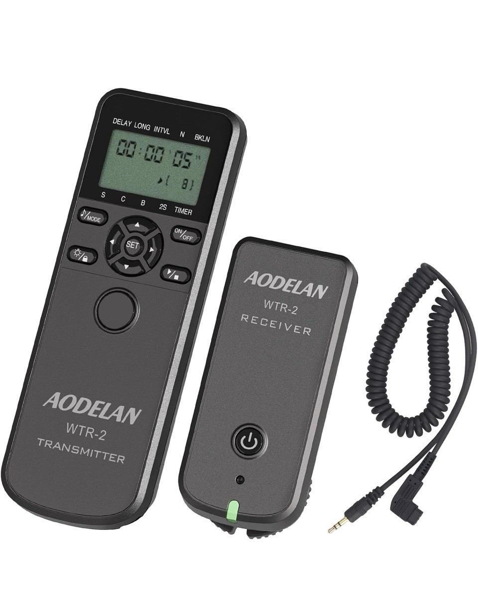 AODELAN WTR-2 Wireless Camera Timelapse intervalometer Timer Shutter Remote