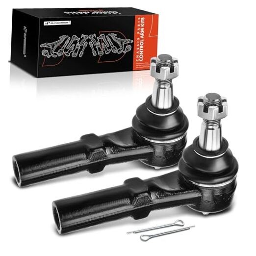 2 x Front Outer Tie Rod Ends, Compatible with Dodge Ram 1500 2002-2008, Ram