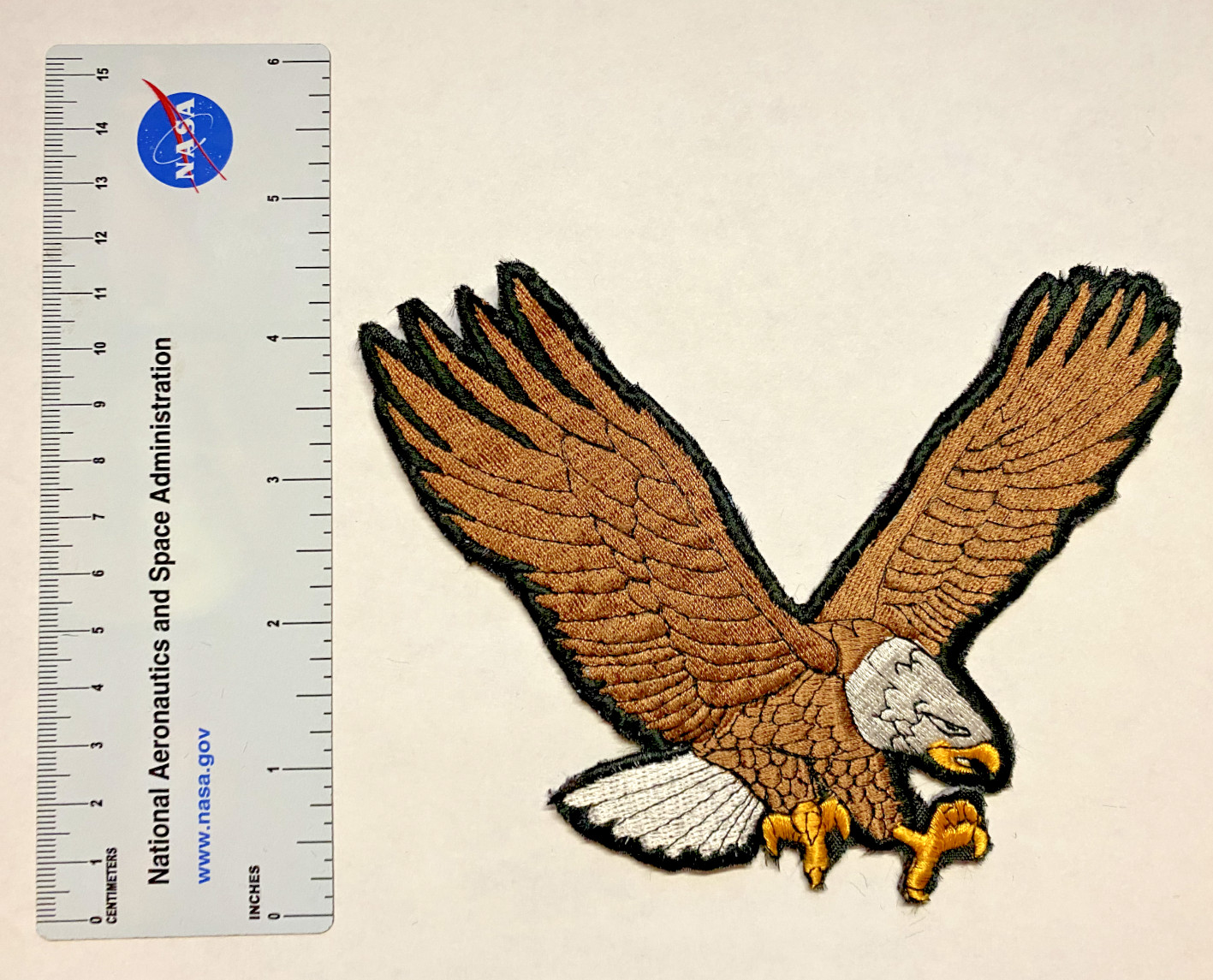 Patch - American Bold Eagle - The Eagle has Landed - 6 inches x 4.5 inches