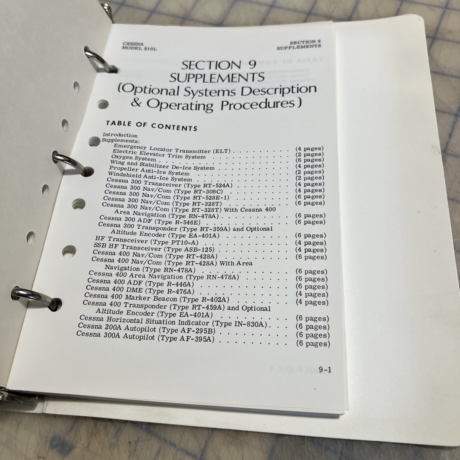 Cessna Turbo Centurion Pilot's Operating Handbook 1976 Model T210L