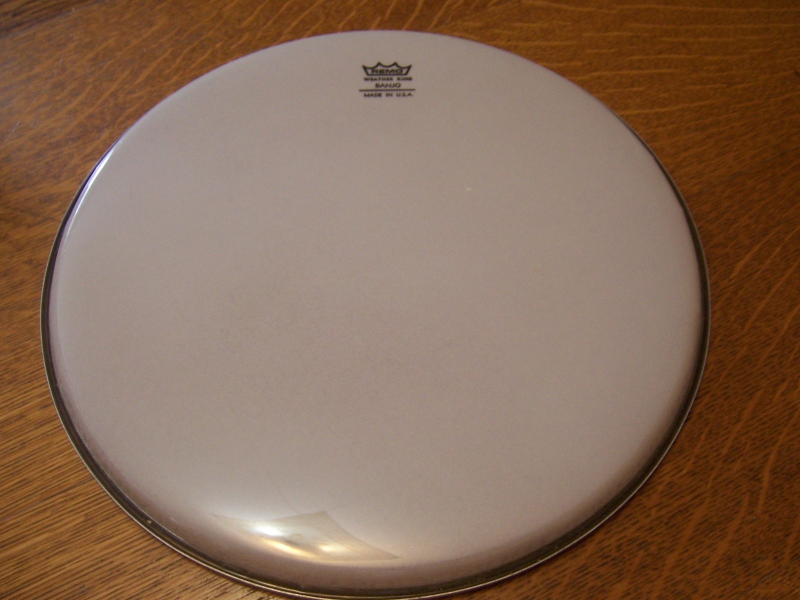 10 7/8" Remo Weather King Smooth White Top/ Coated Bottom Banjo Drum Head