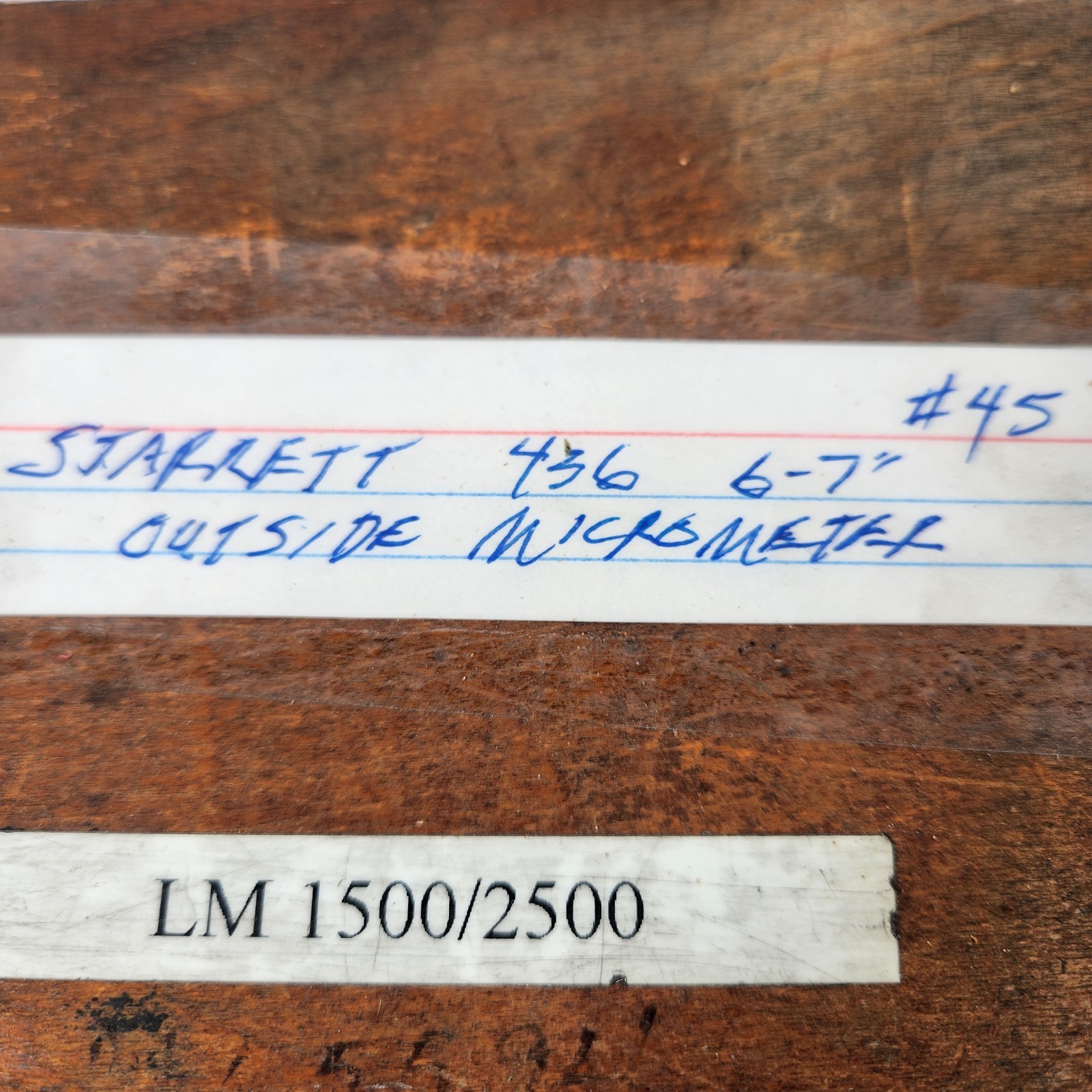 Starrett No. 436 Outside Micrometer 6"-7" Range