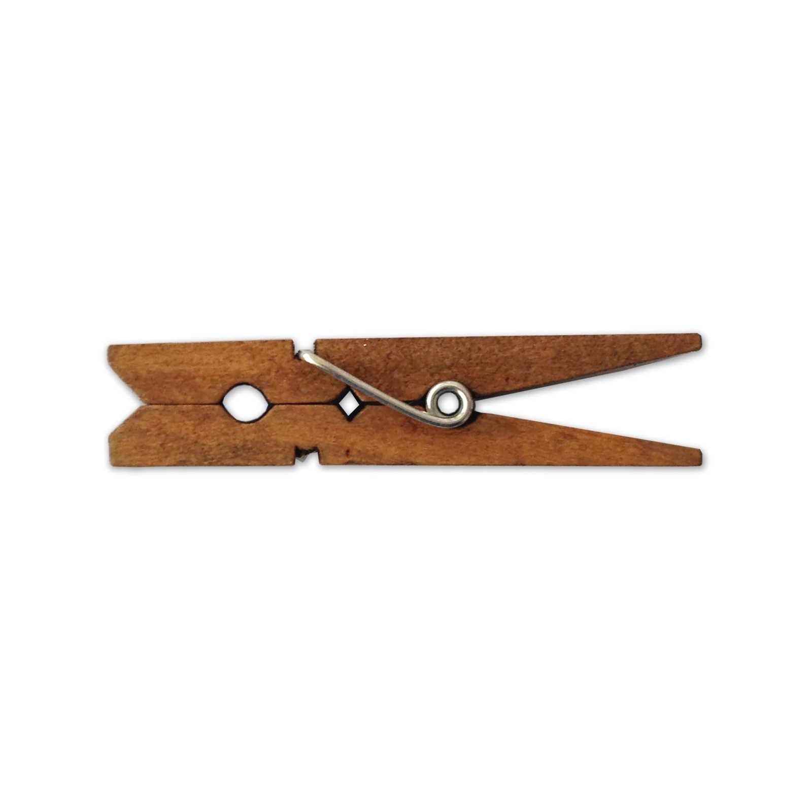 LWR CRAFTS Wooden Small Clothespins 1-7/8" 4.8cm 50 Pieces Per Pack (Jacobean)