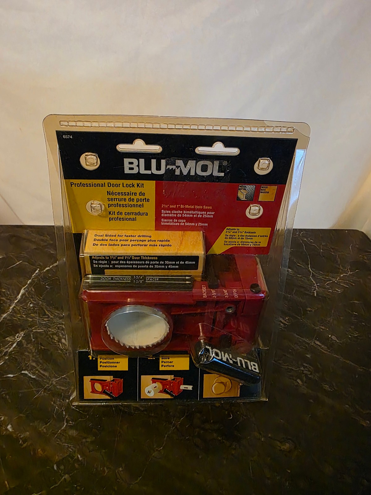 Blu-MOL Professional Bi-Metal Door Lock Installation Kit