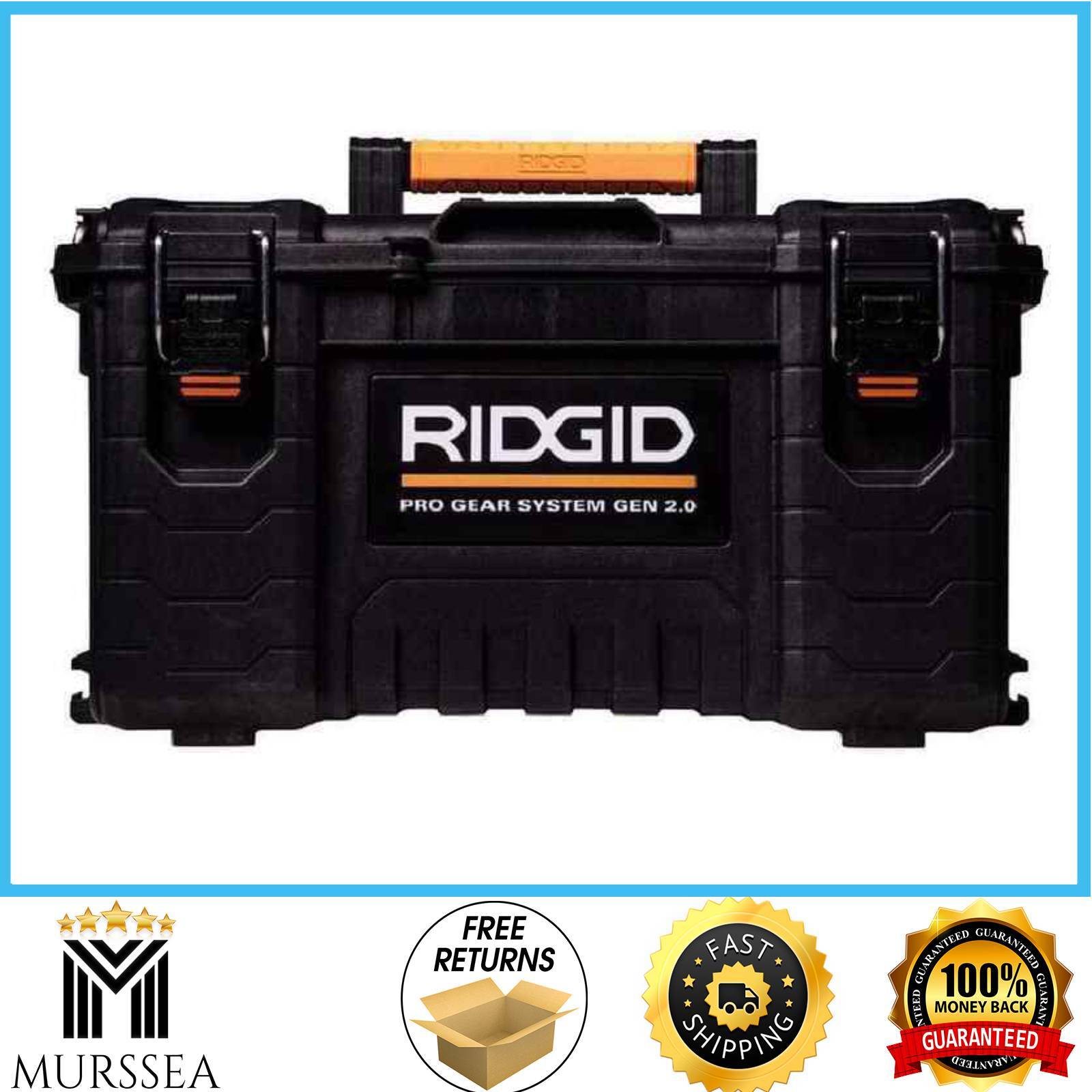 RIDGID Modular Tool Box Storage 2.0 Pro Gear System 22 in Black Water Dust Seal