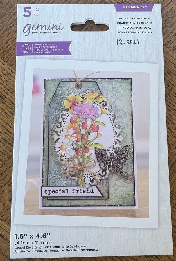 Crafters Companion Delicate Silhouette Floral Die Set for Paper crafting