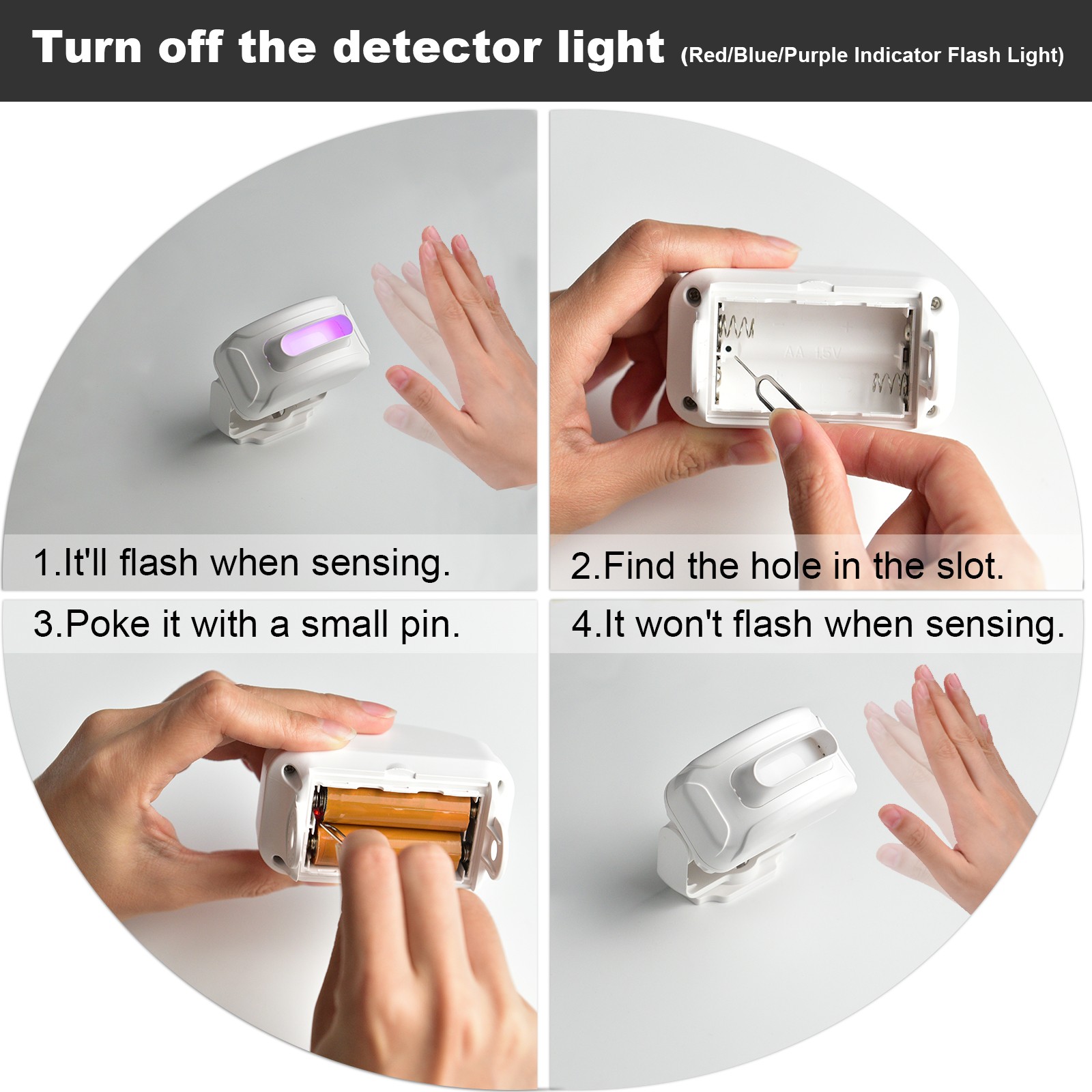 Home Security Driveway Alarm Long Detecting Range Motion Sensor Bell Waterproof