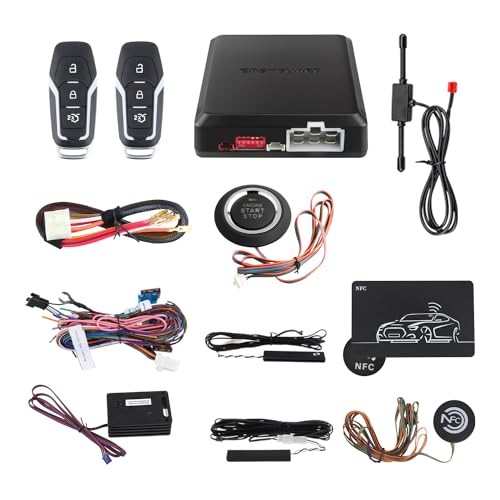 EC002-FO2-NS smart Key Passive keyless Entry Kits with Push Start Button