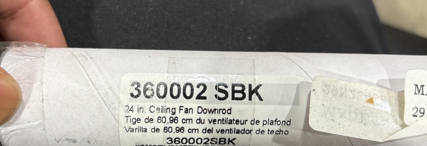 Kichler 360002 24" Down Rod For 11 Ft Ceilings