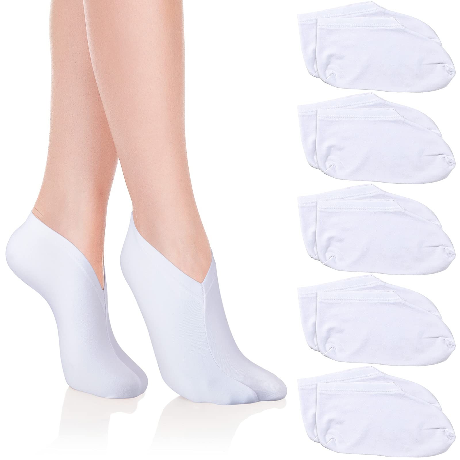 5 Pairs Moisturizing Socks Overnight Spa for Dry 5 Pair (Pack of 1)