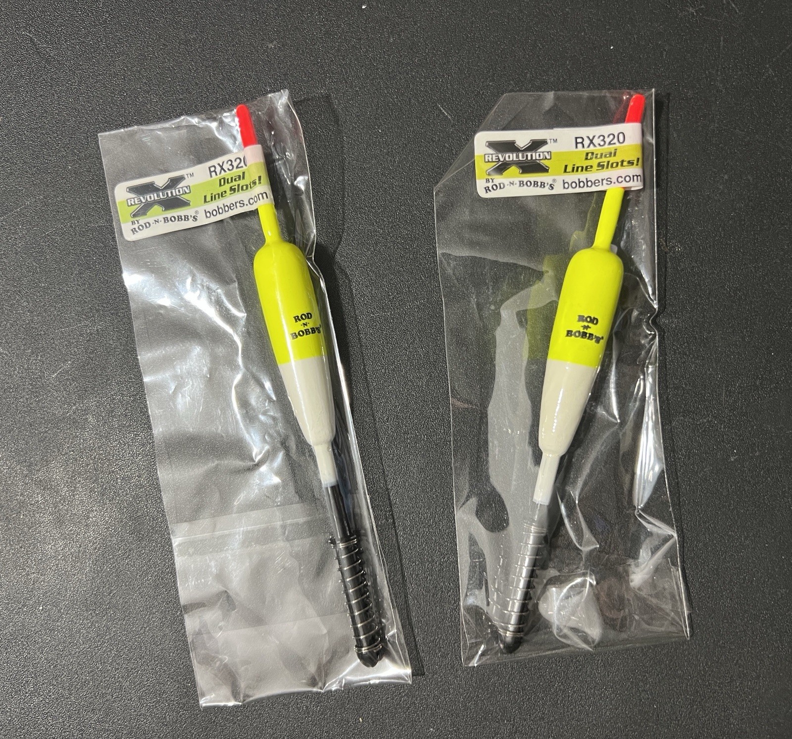 2-Pack ROB-n-BOBB’S RevolutionX Fishing Bobber RX320 Dual Line Slots