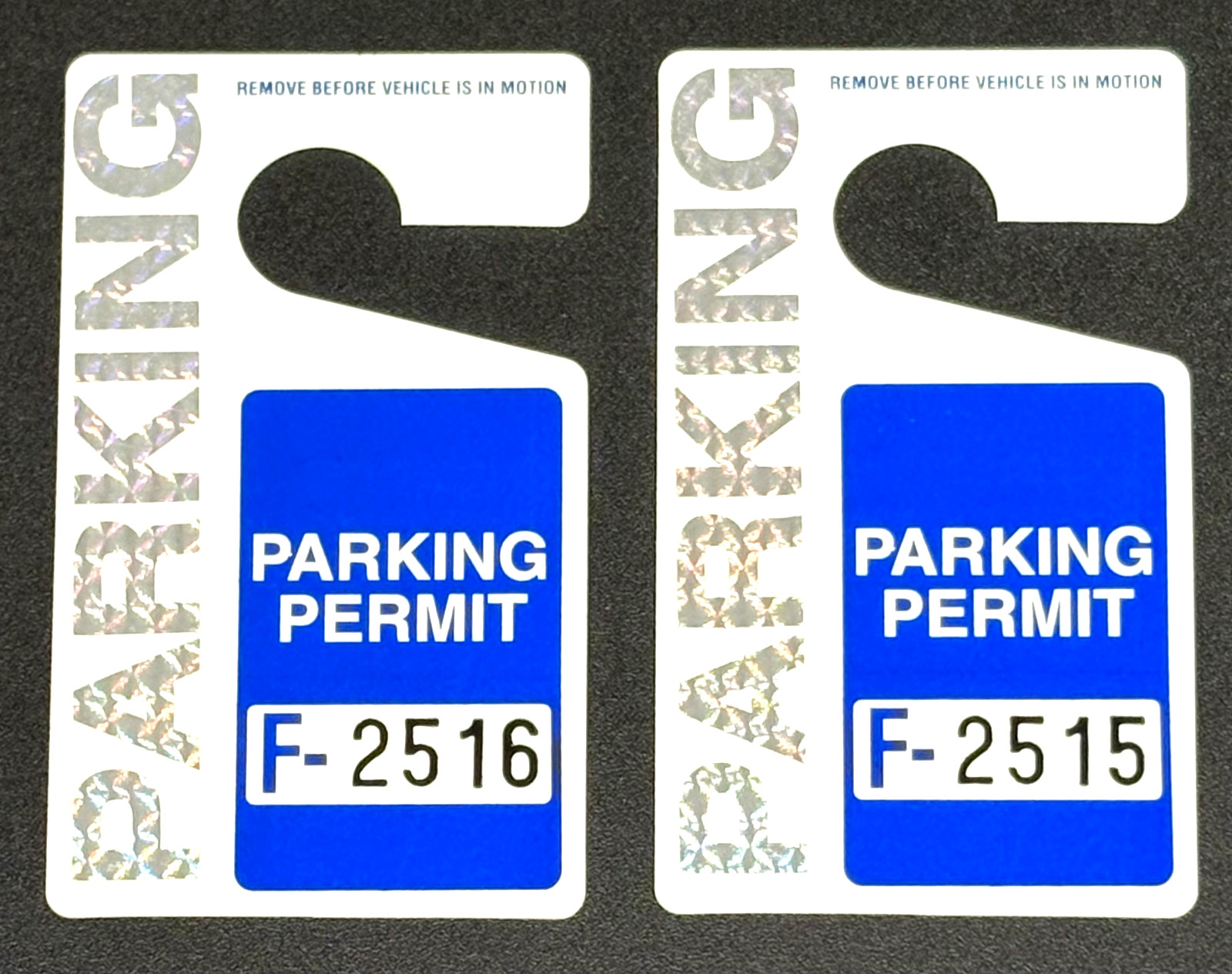 (2-DAY SALE) PARKING PERMIT ⭐BUY 1 GET 1 FREE⭐ REPLACEMENT HANG TAG PLASTIC BLUE