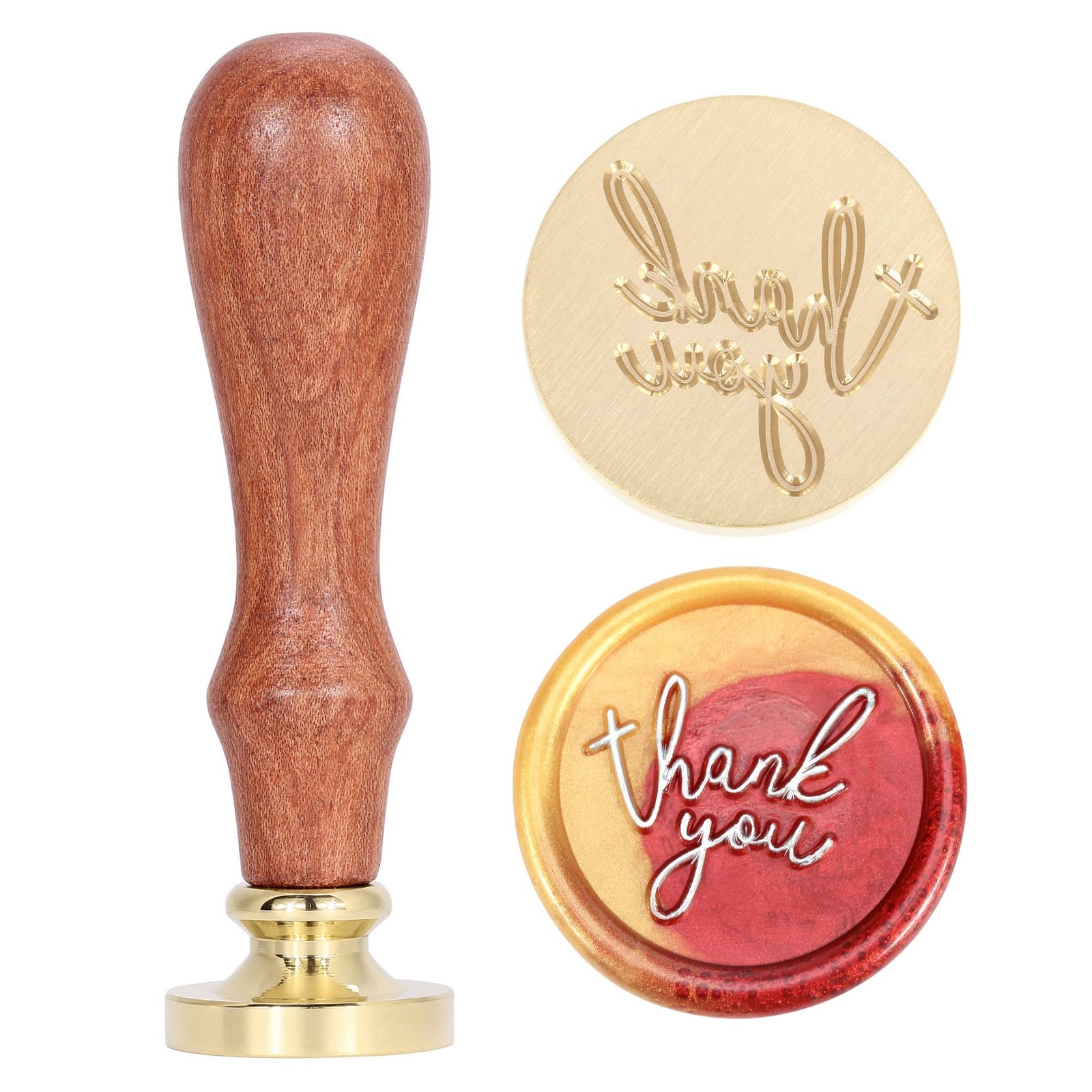 Yoption Thank You Wax Seal Stamp, Vintage Blessing Sealing