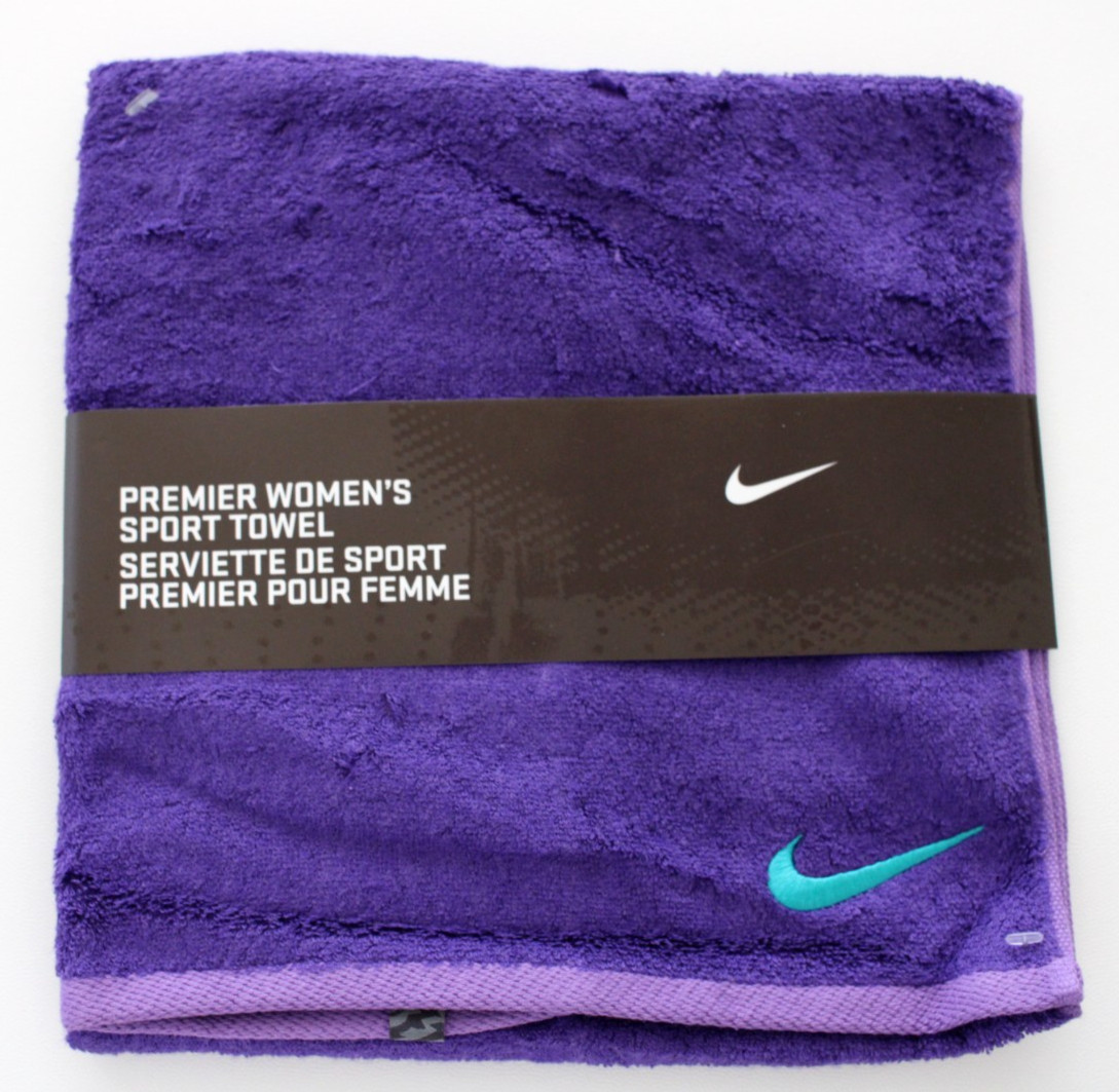 Nike Sport Towel Terry Loop Purple/Teal 15" x 31" Medium