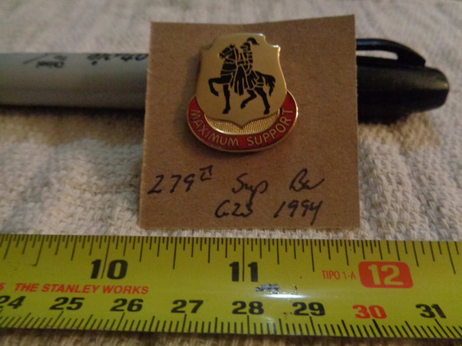 279th Support Battalion G23 1994 Unit Crest, DI, DUI (DRAW#8)