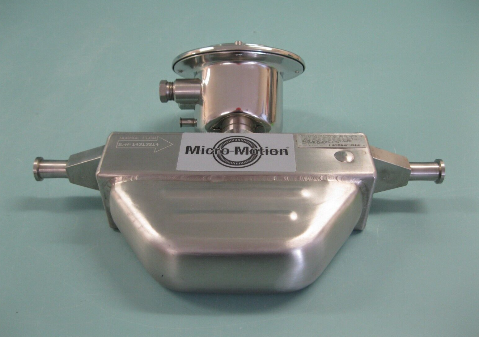 1/2" Micro Motion H025 Hygienic Mass Flow Sensor 800 Enhanced Core Processor C19