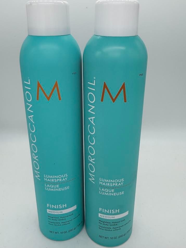 (2x)Same Day Ship Moroccanoil Luminous Hairspray 10oz Medium Hair Spray (2 pack)