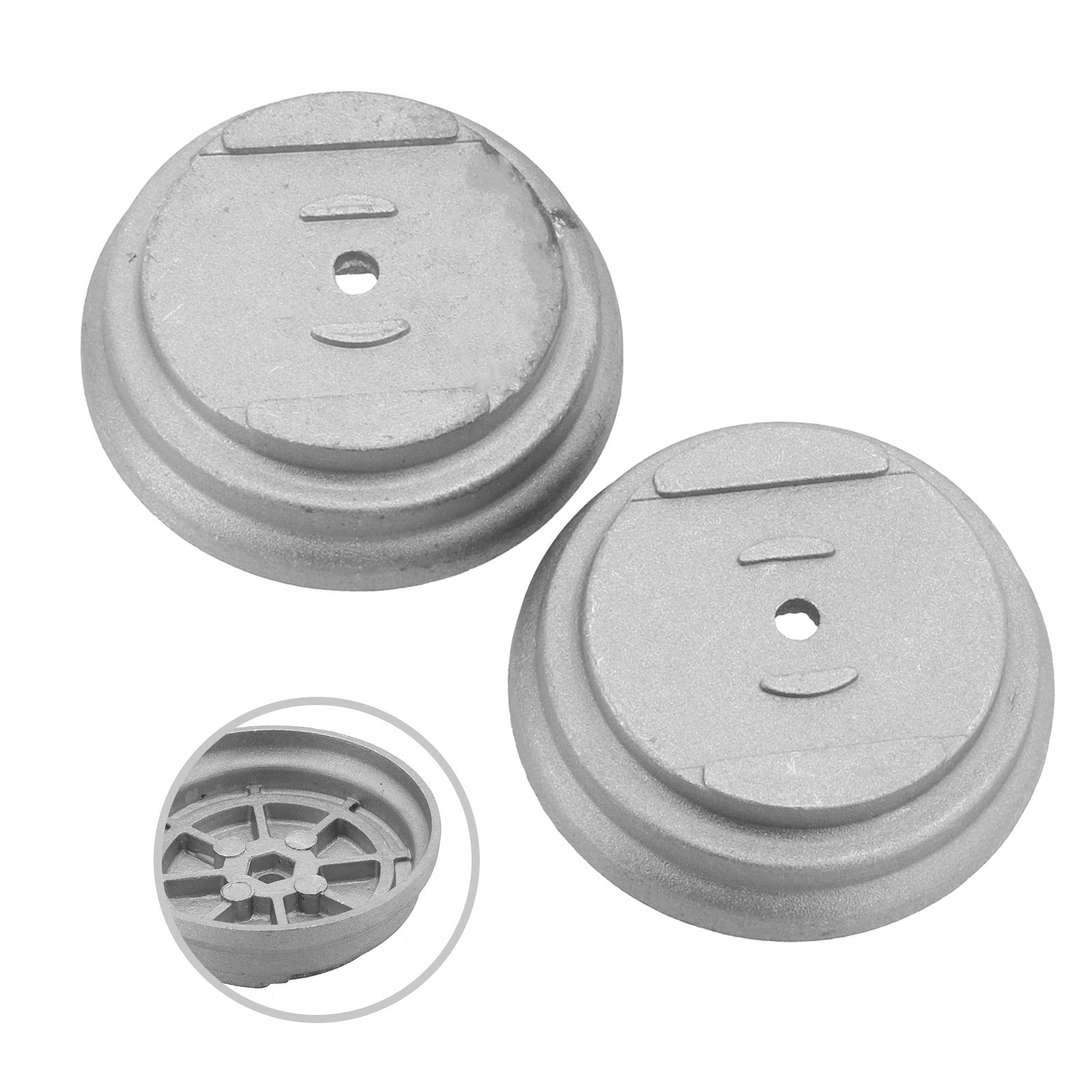 2PC Stainless Steel Grass Cover Base Electric Lawn Mower Accessories