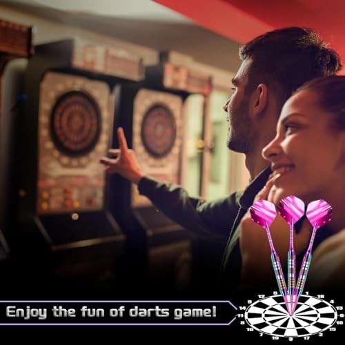 Soft Tip Darts Set - Darts Plastic Tip Sets, 3Pack Professional Plastic Purple