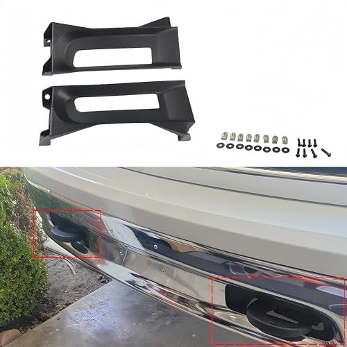 Front Driver Passenger Tow Hooks Bezel Bracket for 2013-2018 Dodge Ram