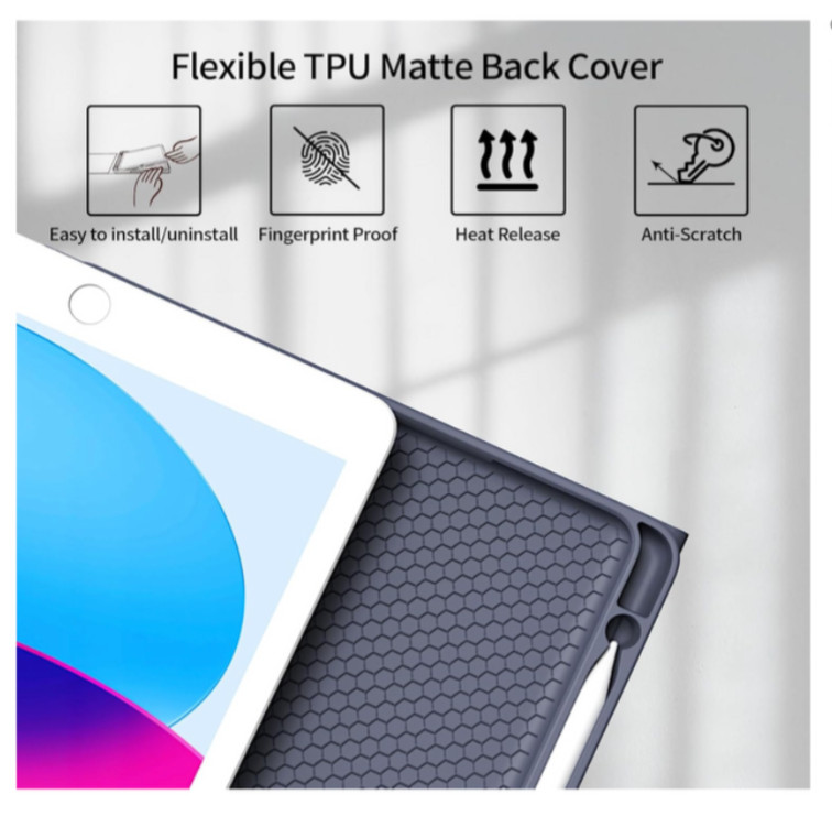 iPad 9th Generation Case with Keyboard Magic Style 8th/7th Gen 10.2, Purple