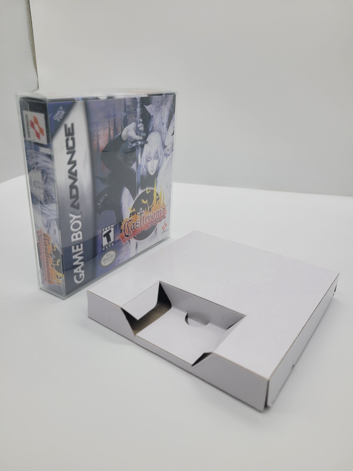 GBA GAMEBOY ADVANCE BOX ONLY -GBA-REPLACEMENT BOX-INSERTS-PROTECTOR DISPLAY CASE