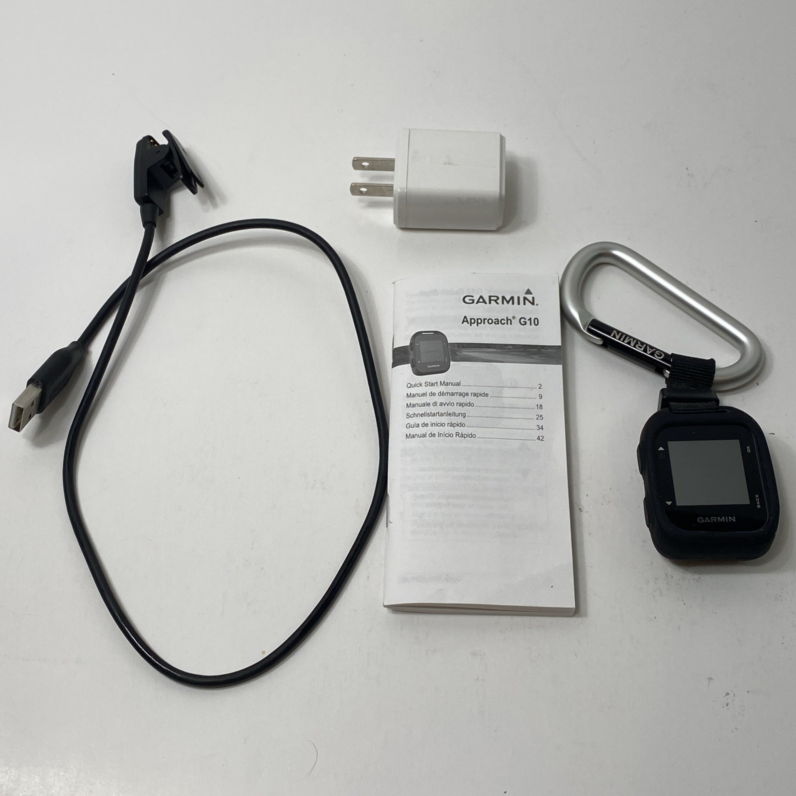 Garmin Approach G10, Golf GPS with 1.3-inch Display, Black, w/ Charger TESTED