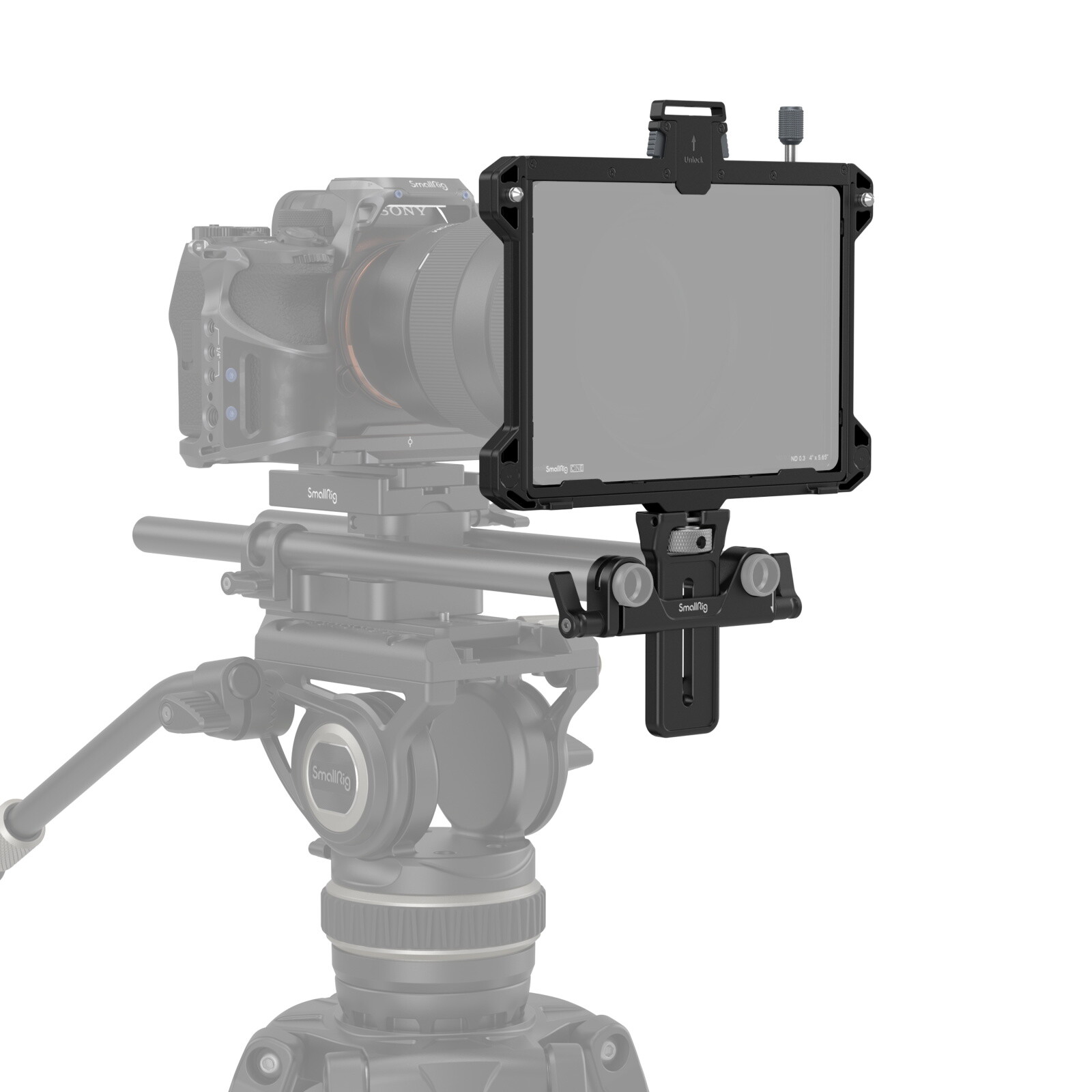 SmallRig Multifunctional Teleprompter Universal for Camera DSLR 11 inch tablet