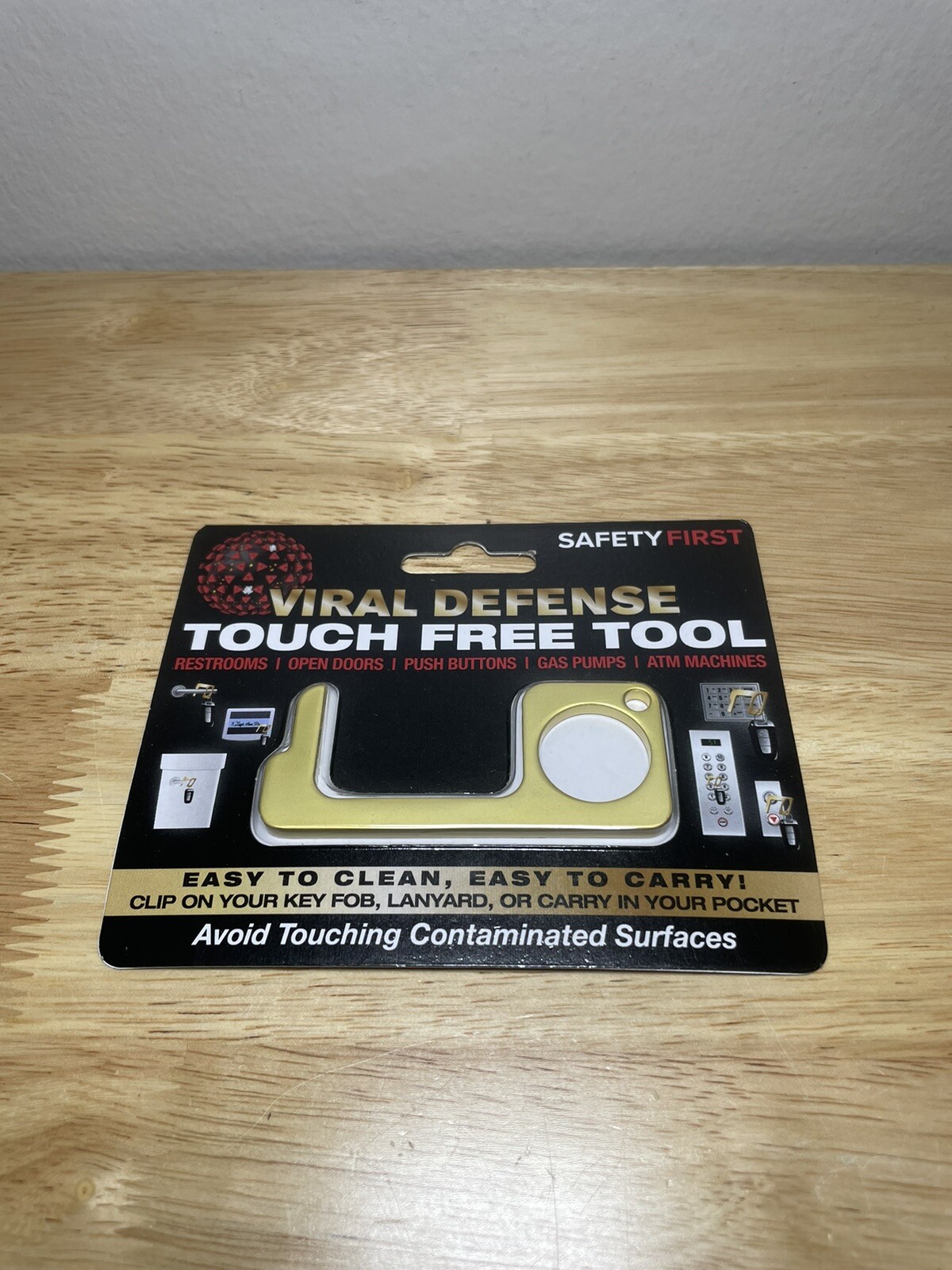 New Sealed SAFETY FIRST No Touch Door Opener Tool Touch Free Viral Defense Tool!
