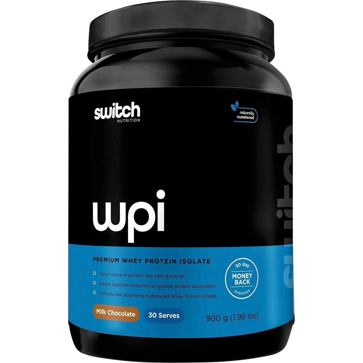 New Switch Nutrition WPI Premium Whey Protein Isolate Milk Chocolate 900g
