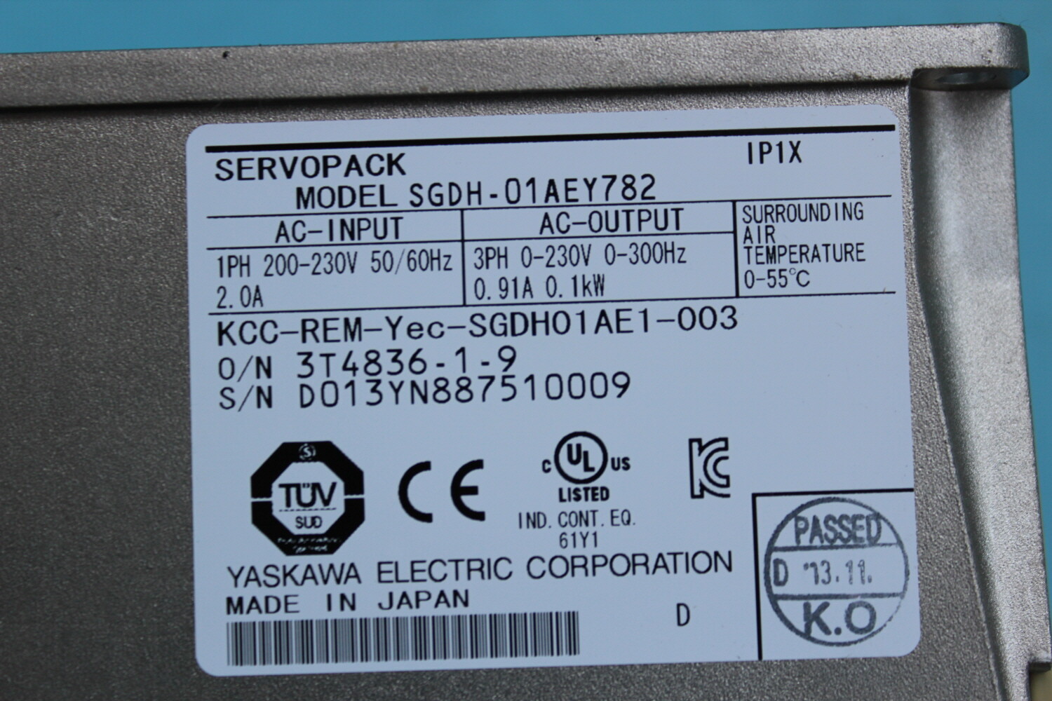 Yaskawa Servopack SGDH-01AEY782 JUSP-NS115, 1Pcs, Free Expedited Shipping