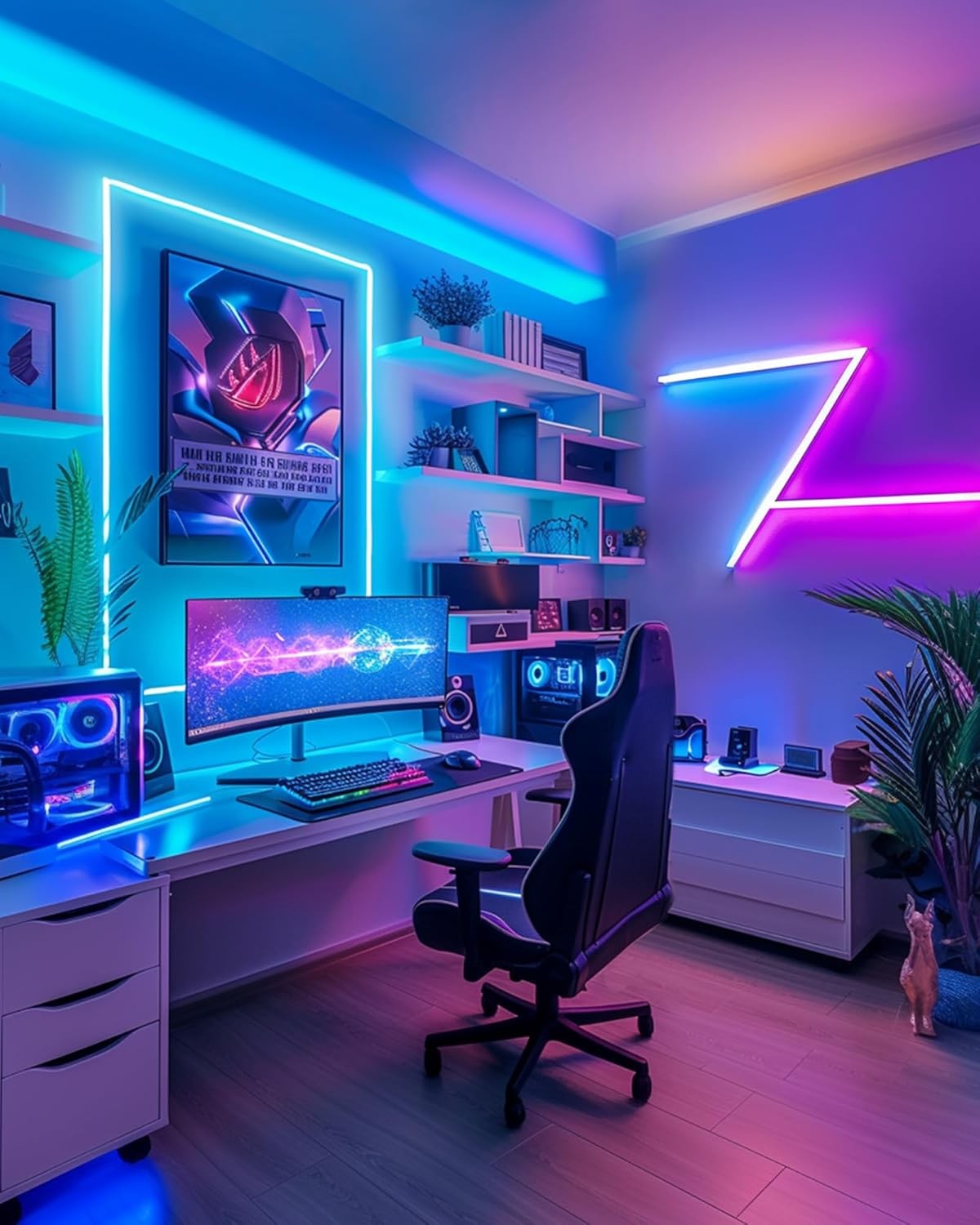 LED Strip Lights Dimmable RGB Color Changing with Remote