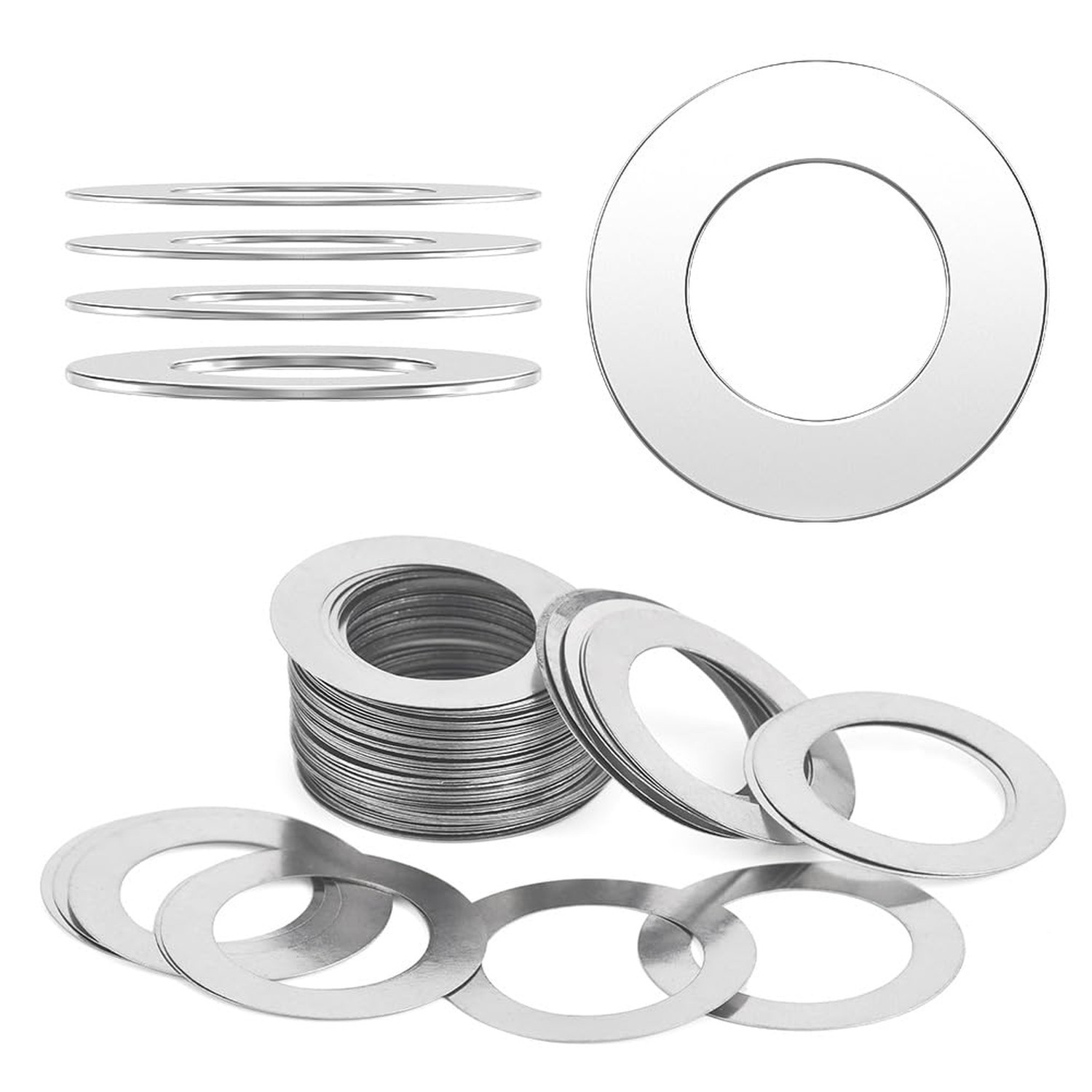 Shim Washer 6 x 10 Precision Spacers Kit 80 Pcs 20 Units x 0.1/0.2/0.3/0.5mm ...