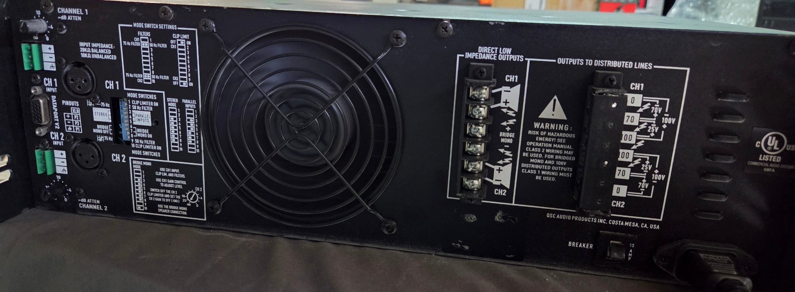 QSC Audio ISA 800T Professional Amplifier
