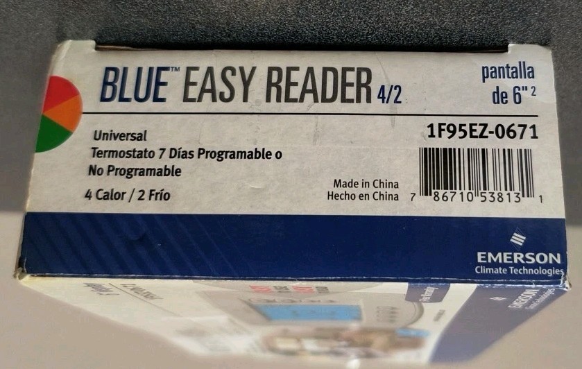 Emerson 1F95EZ-0671 Easy-Reader 7-Day Programmable Thermostat New Open Box