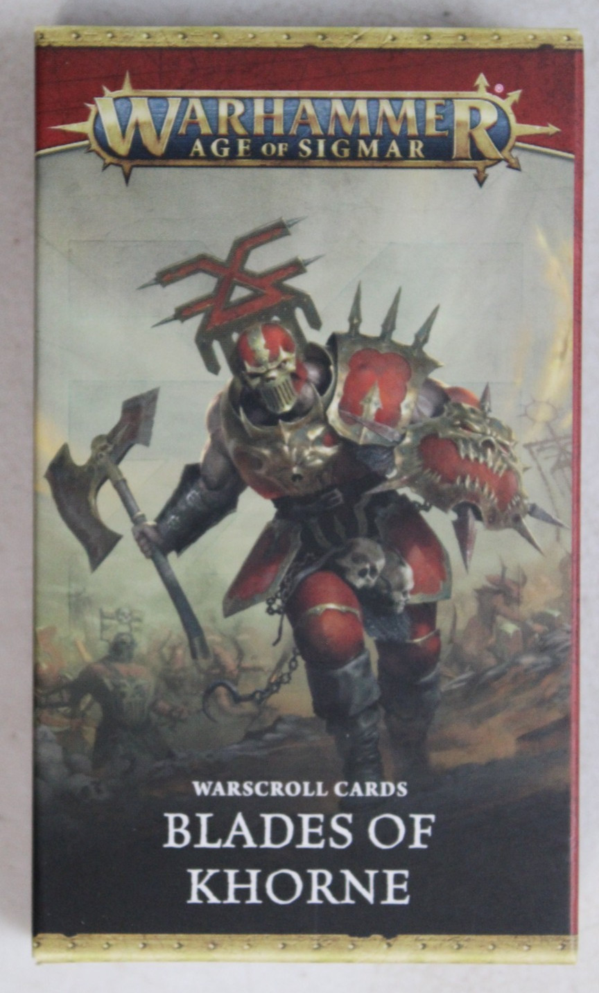 Warhammer Age of Sigmar Blades of Khorne Warscroll Cards New Unopened