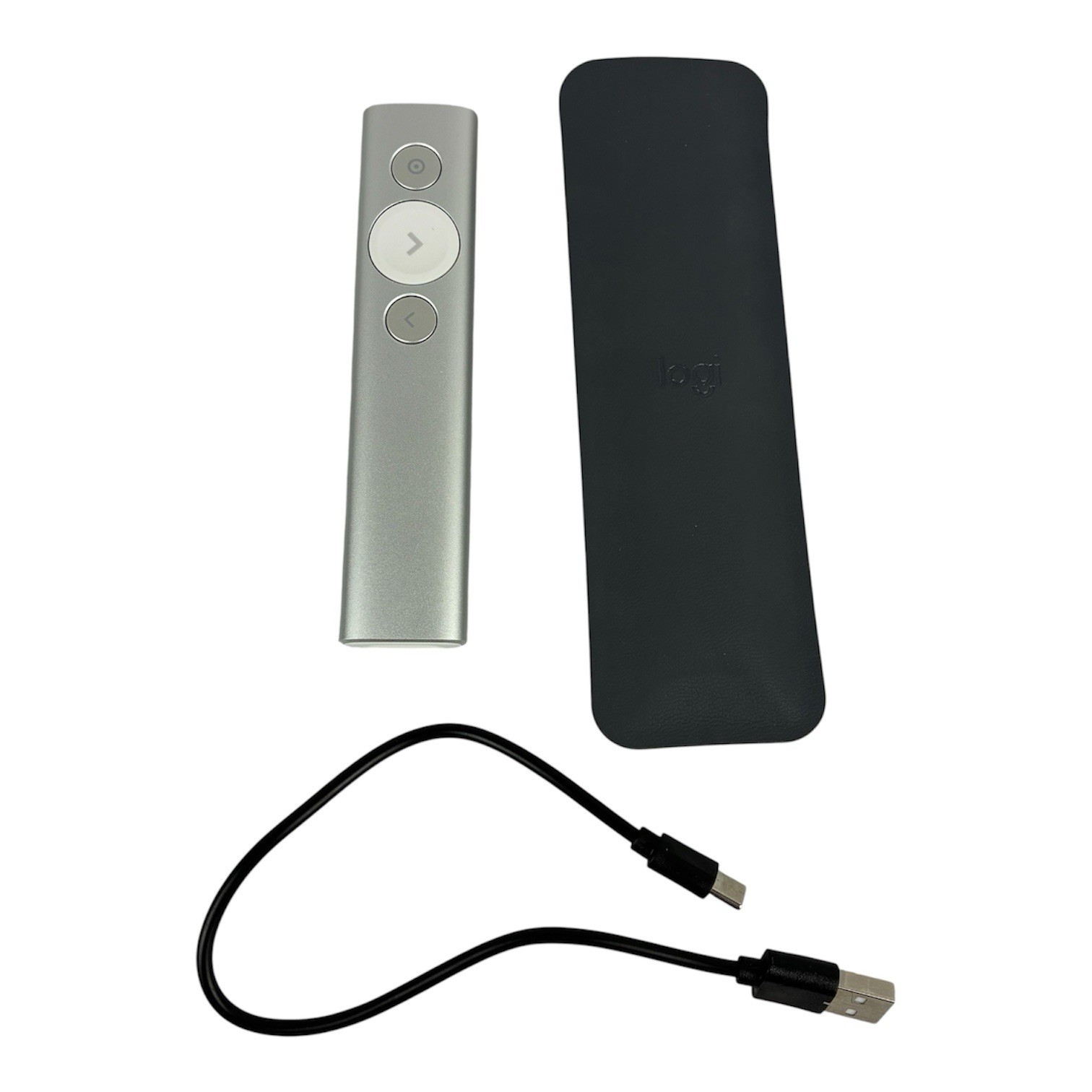 Logitech Spotlight Wireless Presentation Remote Control Case Silver R-R0011-READ