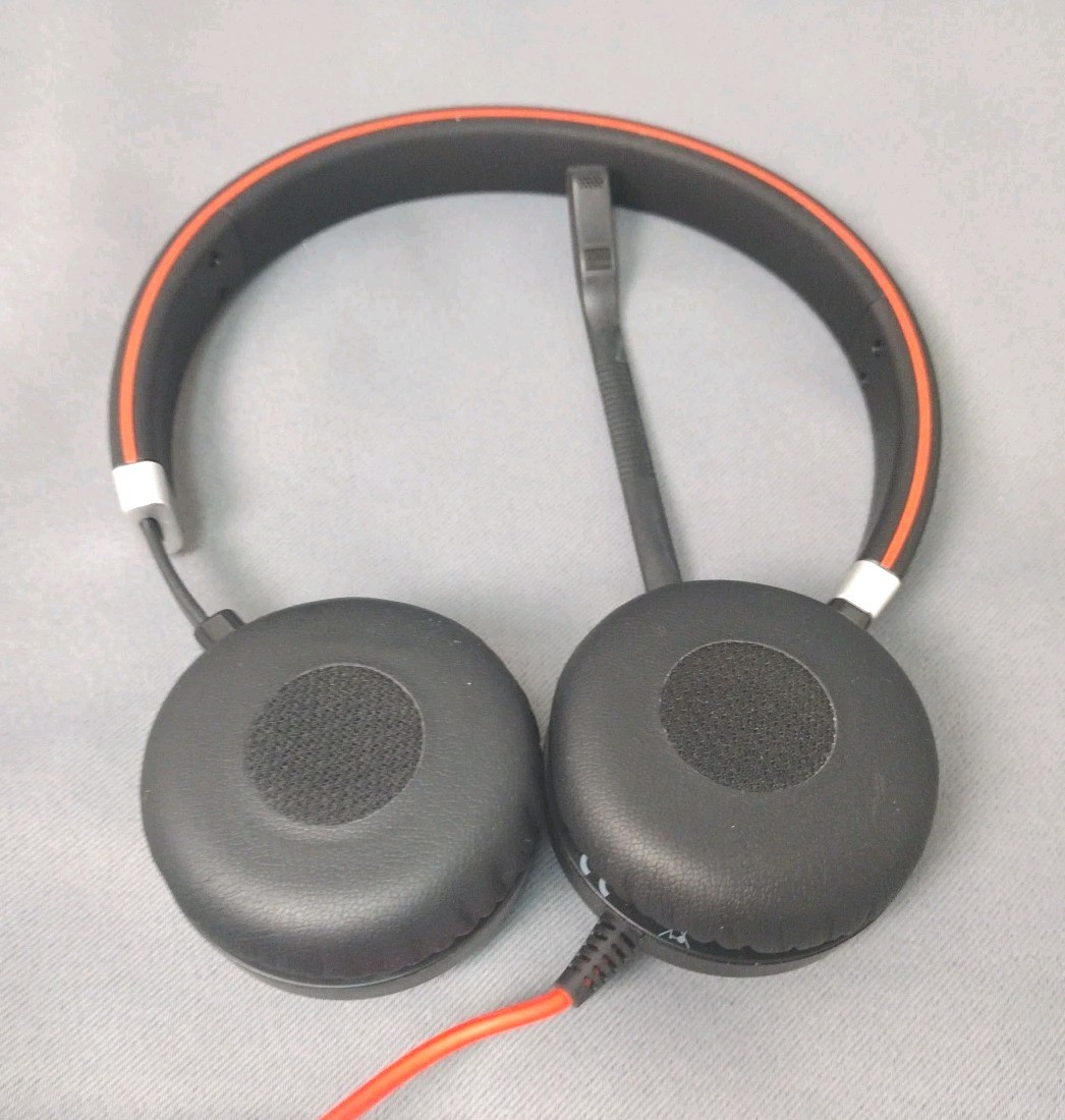 Jabra Evolve 40 Wired Stereo USB Headset Controller ENC010 Microphone Tested