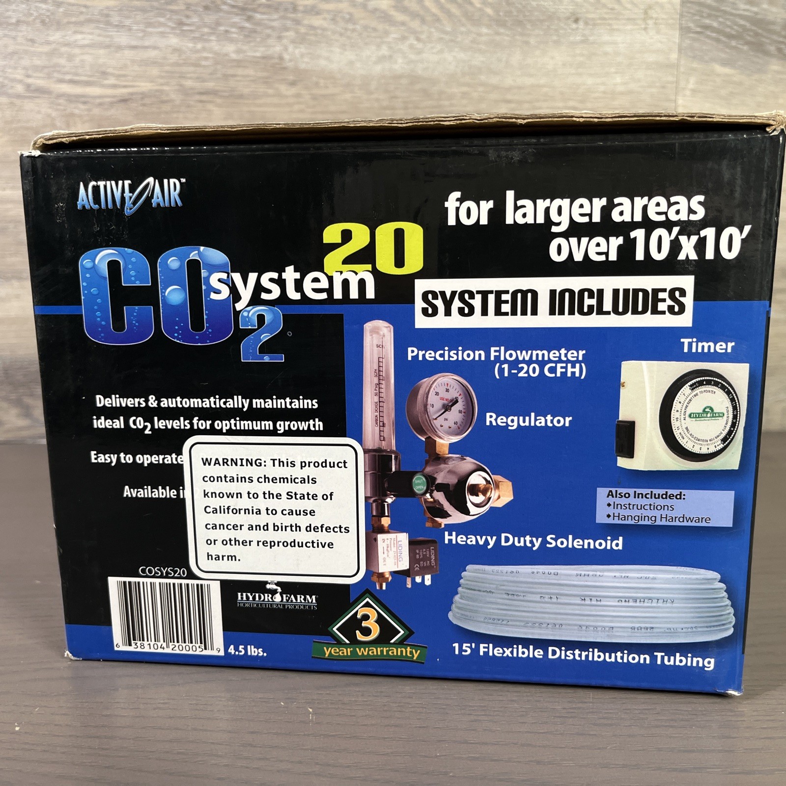 Active Air CO2 System 20 For Large Areas Timer Included NIOB