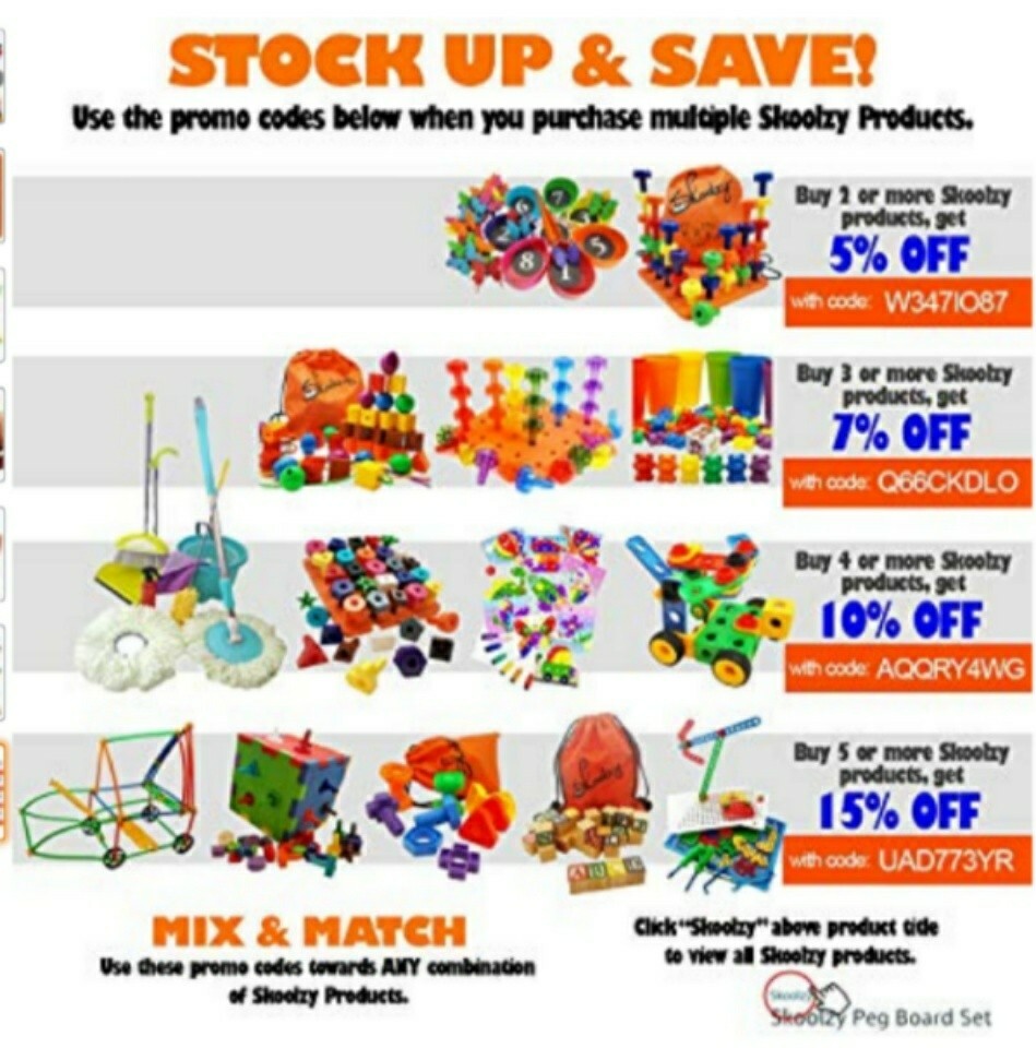 Skoolzy STEM Toys Straws and Connectors Building Kits - 200 pc Fine Motor Skills