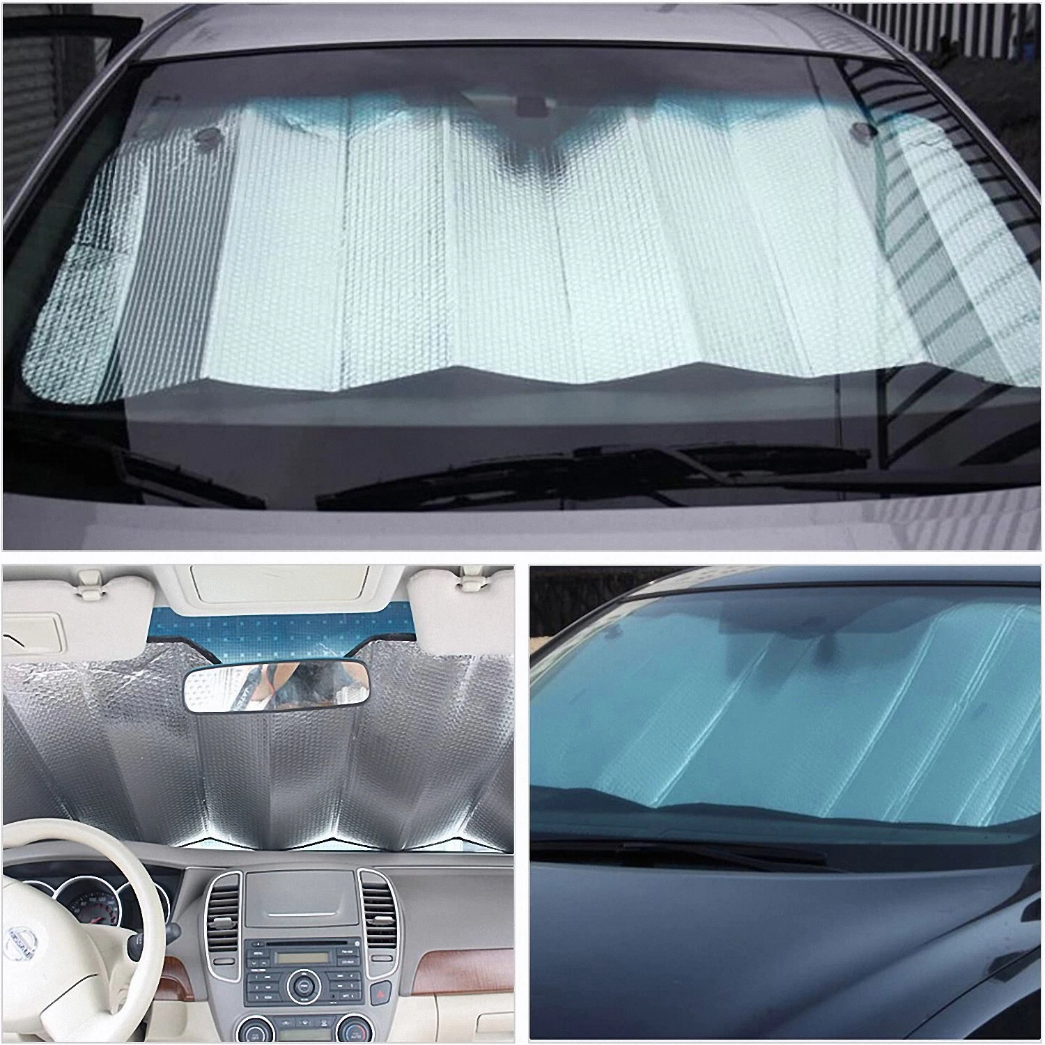 Foldable Car Windshield Front Window Sun Shade Cover Visor UV Block Protector