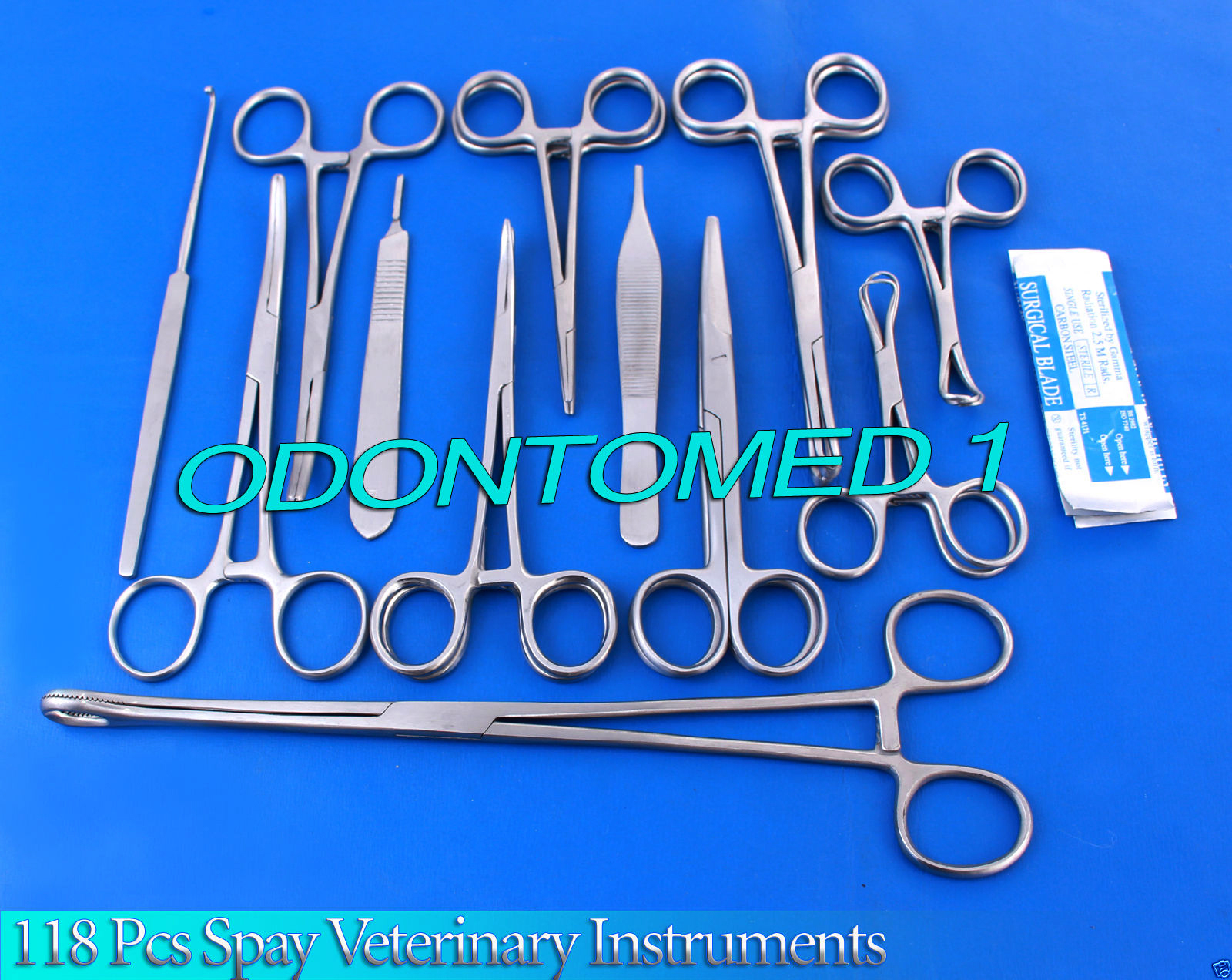 118 PCS SPAY NEUTER VETERINARY SURGERY SURGICAL INSTRUMENTS FORCEPS