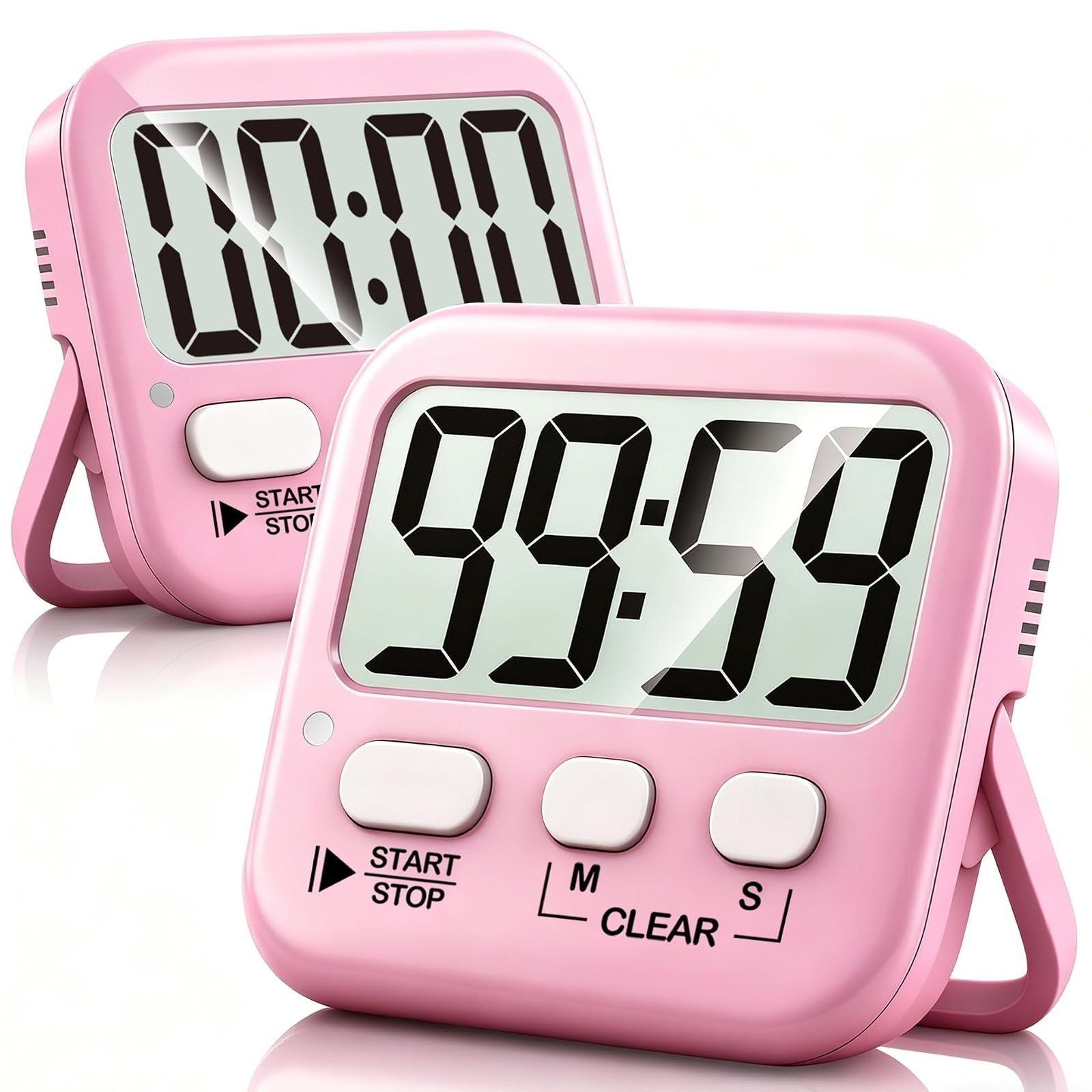 Antonki Digital Timer 2 Pack for Kids Classroom Kitchen Cooking